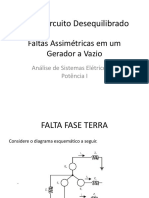 Faltas Assimetricas Num Gerador em Vazio