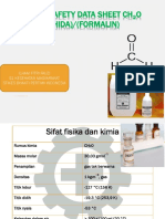 Material Safety Data Kimia Ch2o (Formaldehida)