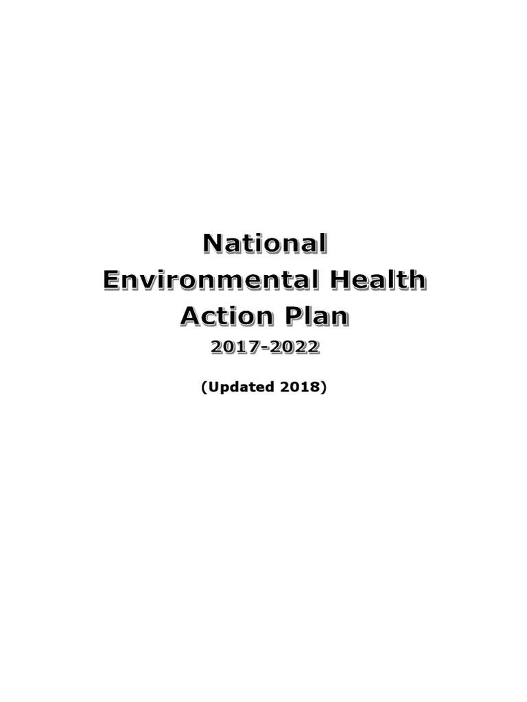 National Environmental Health Action Plan | PDF | Air Pollution ...