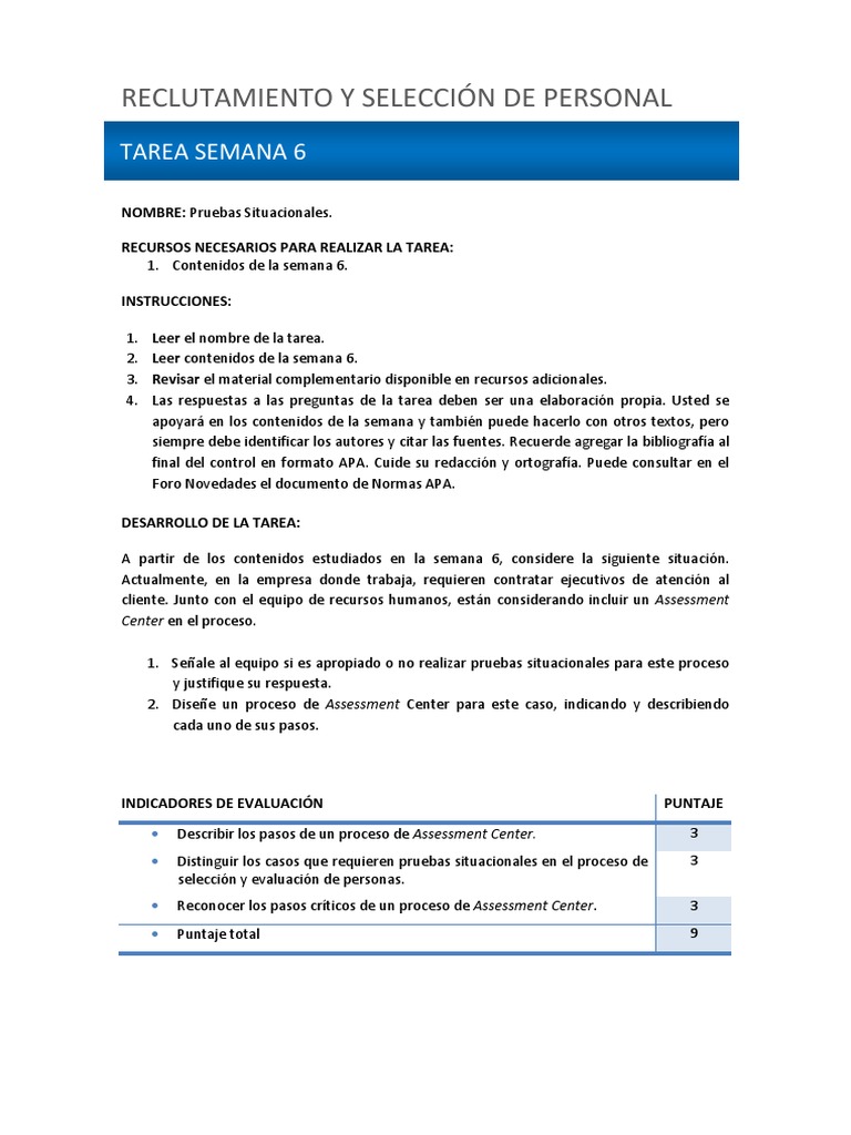 Semana 6 - Tarea A PDF | PDF | Crecimiento personal y profesional ...
