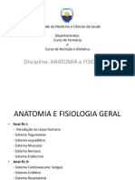 Anatomia e Fisiologia Geral na Faculdade de Medicina