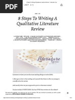 Eight Steps To Literature Review