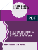 Perizinan Usaha Dan Distribusi Barang