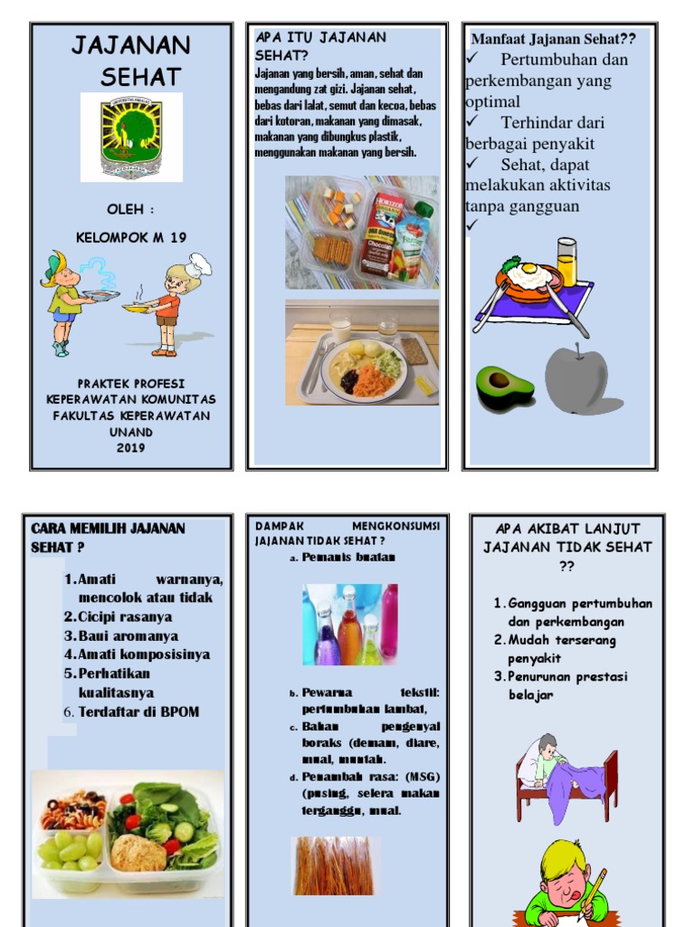 Leaflet Jajanan Sehat Pdf