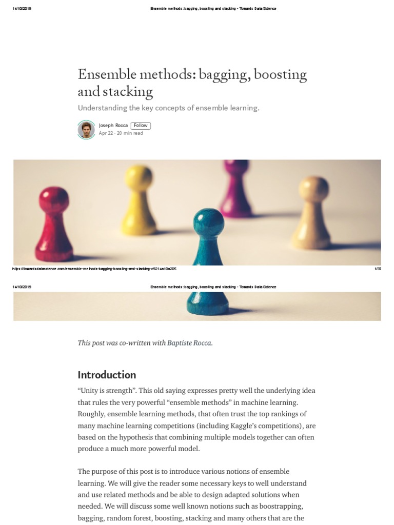 Ensemble Methods - Bagging, Boosting and Stacking - Towards Data ...