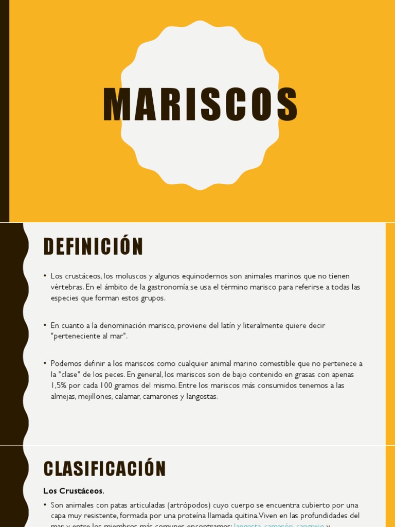 Mariscos | PDF | Mariscos | Vitamina