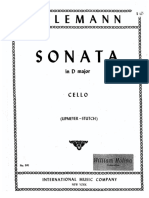 Sonata in d Major Cello