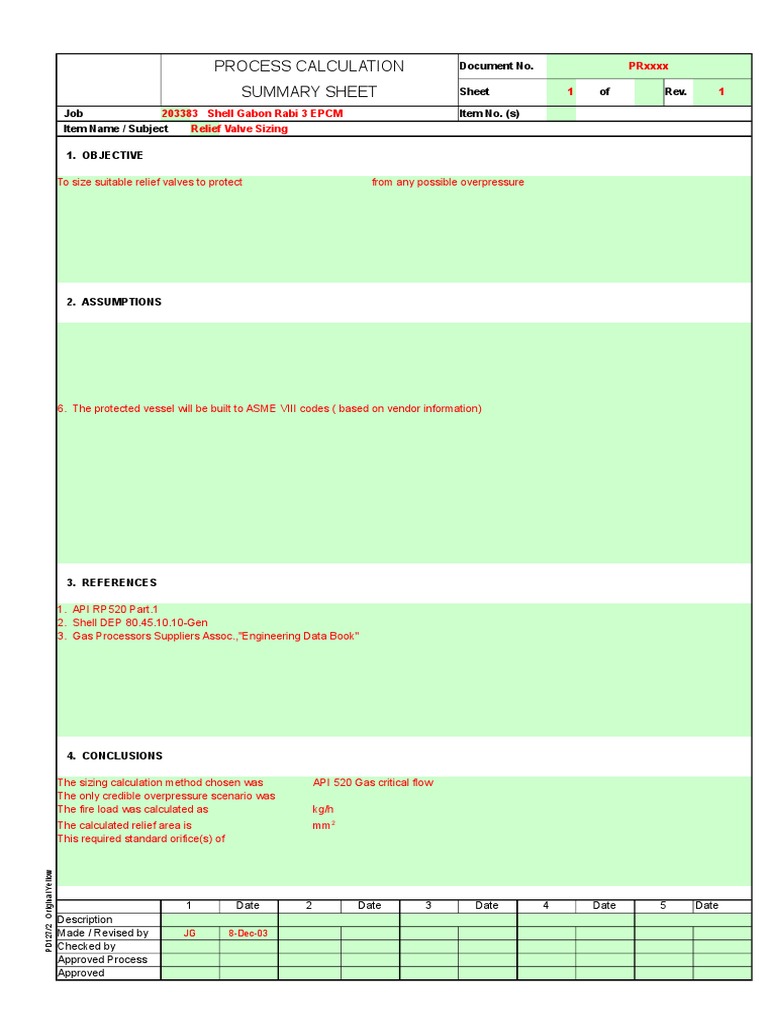 API 520 Relief Valve Sizing Guide | PDF | Pressure | Valve