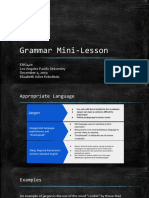 Grammar Mini-Lesson 2