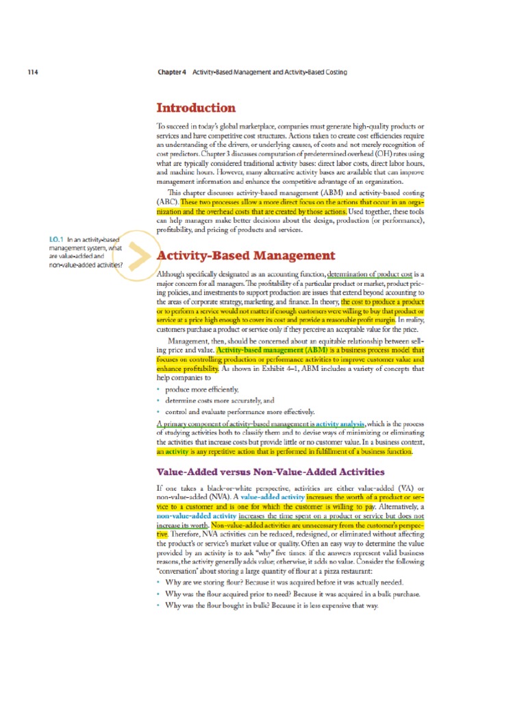 Activity Based Costing | PDF