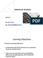 Lecture 4 - Financial Statement Analysis
