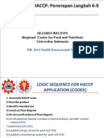 Langkah 6 - 9 HACCP