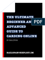 Baliopan - The Ultimate Beginner and Advanced Guide To Carding 2018 Baliopan (2018)