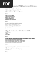 SAP Modularization MCQ Questions With Answer