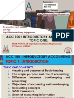 Introduction to Accounting and Bookkeeping Concepts