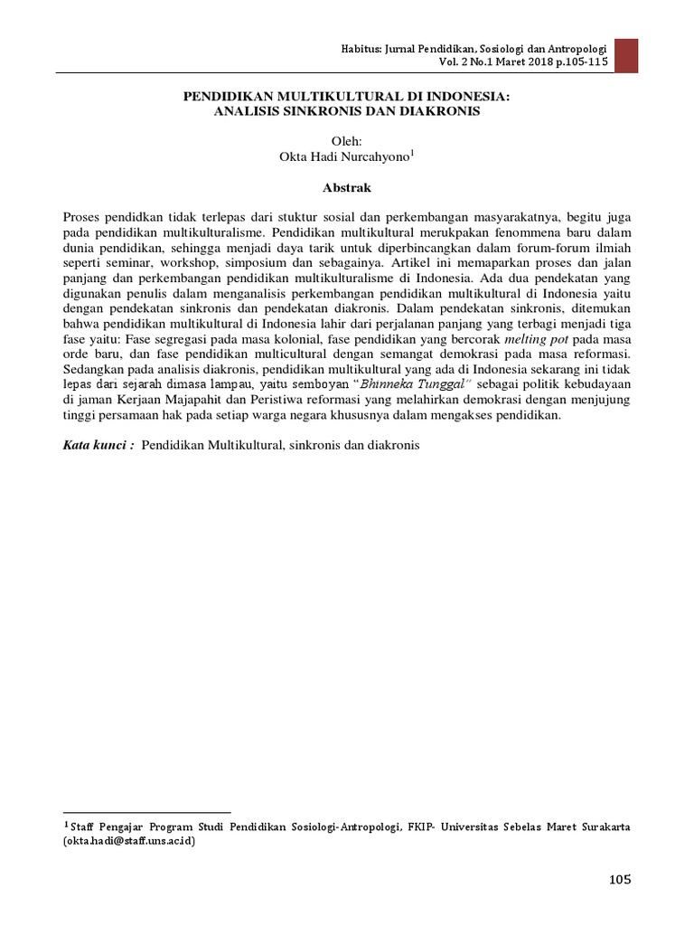 Jurnal Multikultural Pdf