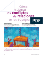 Cómo Gestionar Conflicto Relaciones en Equipos