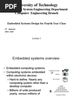 Embedded System Design BSC 01