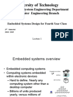 Embedded System Design BSC 01