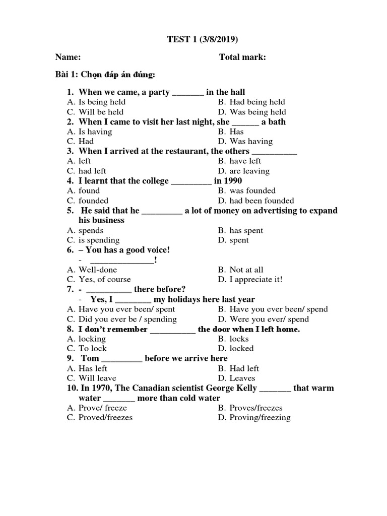 Test 1 | PDF
