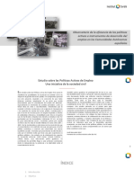 Observatorio de La Eficiencia de Las Políticas Activas e Instrumentos de Desarrollo Del Empleo en Las Comunidades Autónomas Españolas