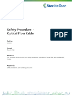 Safety Procedure-Optical Fibre Cable