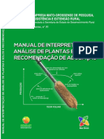 Manual de Interpretação de Análise de Plantas e Solos e Recomendação de Adubação