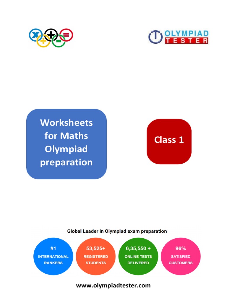 Worksheets For Maths Olympiad Preparation - Class 1 PDF | PDF