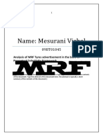 Name: Mesurani Vishal: Analysis of MRF Tyres Advertisement in The Basis of Perceptual Selectivity Framework