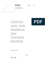Contoh Soal Dan Pembahasan Tentang Matriks PDF