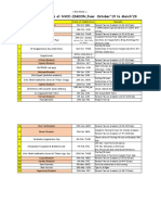 Calendar of Festivals Celebrations at NVCC - October 2019 To March 2020