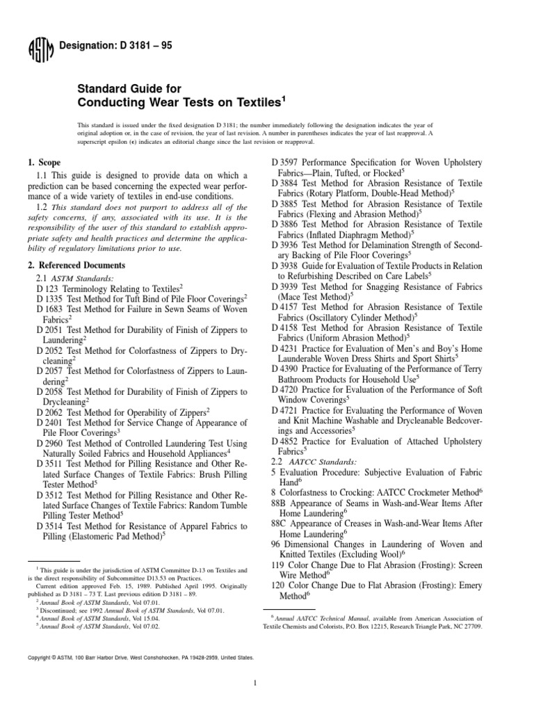 D3181 PDF | PDF | Textiles | Clothing