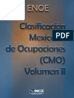 Clasificacion Mexicana de Ocupaciones (CMO) Vol2