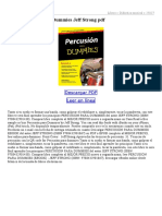 Percusión para Dummies libro Jeff Strong pdf