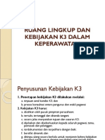 3 Ruang Lingkup Dan Kebijakan k3 Dalam Keperawatan