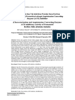 Karakterisasi Dan Uji Aktivitas Protein Dadih Sebagai ACE Inhibitor 