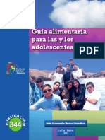 Guia Alimentaria para Las Adolescentes (Bolivia)