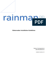 Installation Guide for Rainman Watermaker