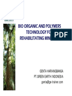 BIO ORGANIC AND POLYMERS TECHNOLOGY FOR REHABILITATING MINE (Compatibility Mode)