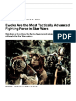Ewoks Are the Most Tactically Advanced Fighting Force in Star Wars