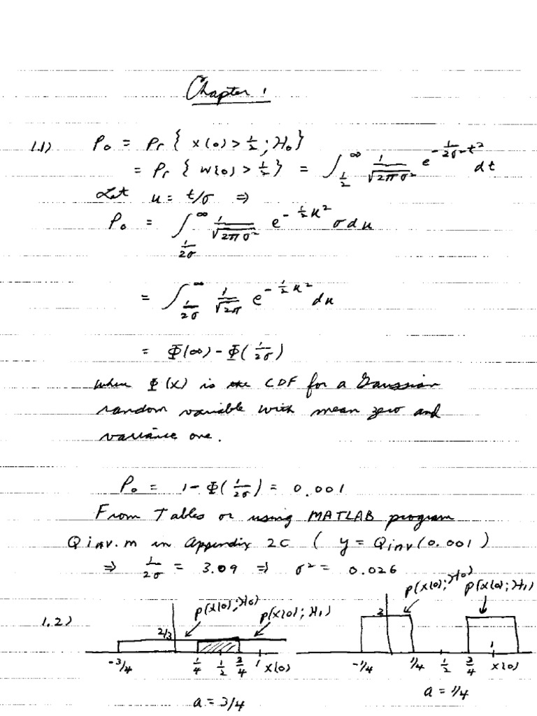 Solution Manual For Fundamentals of Statistical Signal Proc-V2 ...