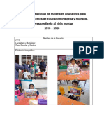 Materiales educativos indígenas 2019-2020