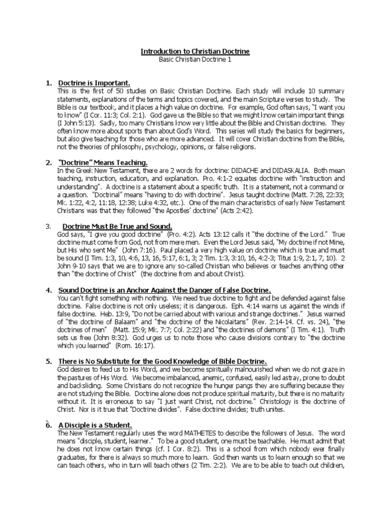 Introduction To Christian Doctrine | PDF | New Testament | Jesus