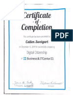 certificate  1 
