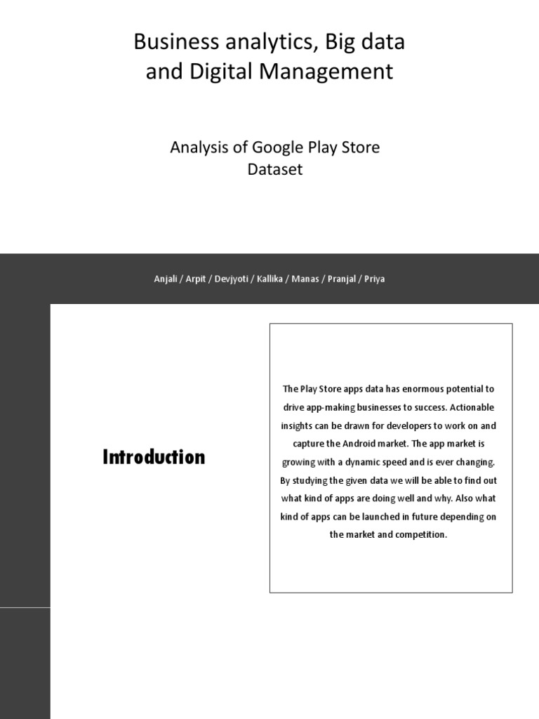 Google Play Store App Data Analysis | PDF | Coefficient Of ...