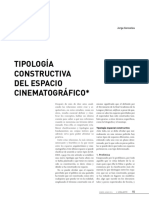 Tipología Constructiva Del Espacio Cinematográfico. Gorostiza, J.