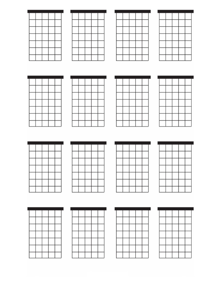 Guitar blank chord sheet