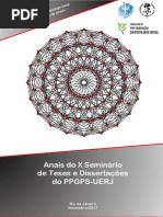 Anais Do x Seminário de Teses e Dissertações Do Ppgps
