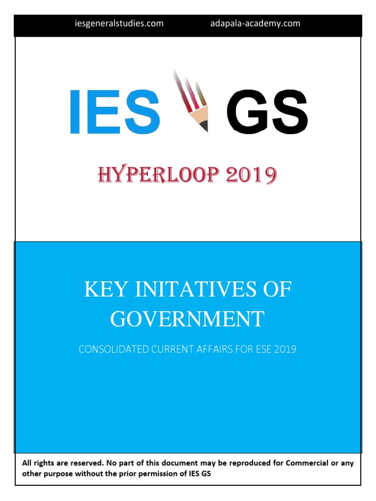 Hyperloop Key Initiatives of Government | PDF | Business