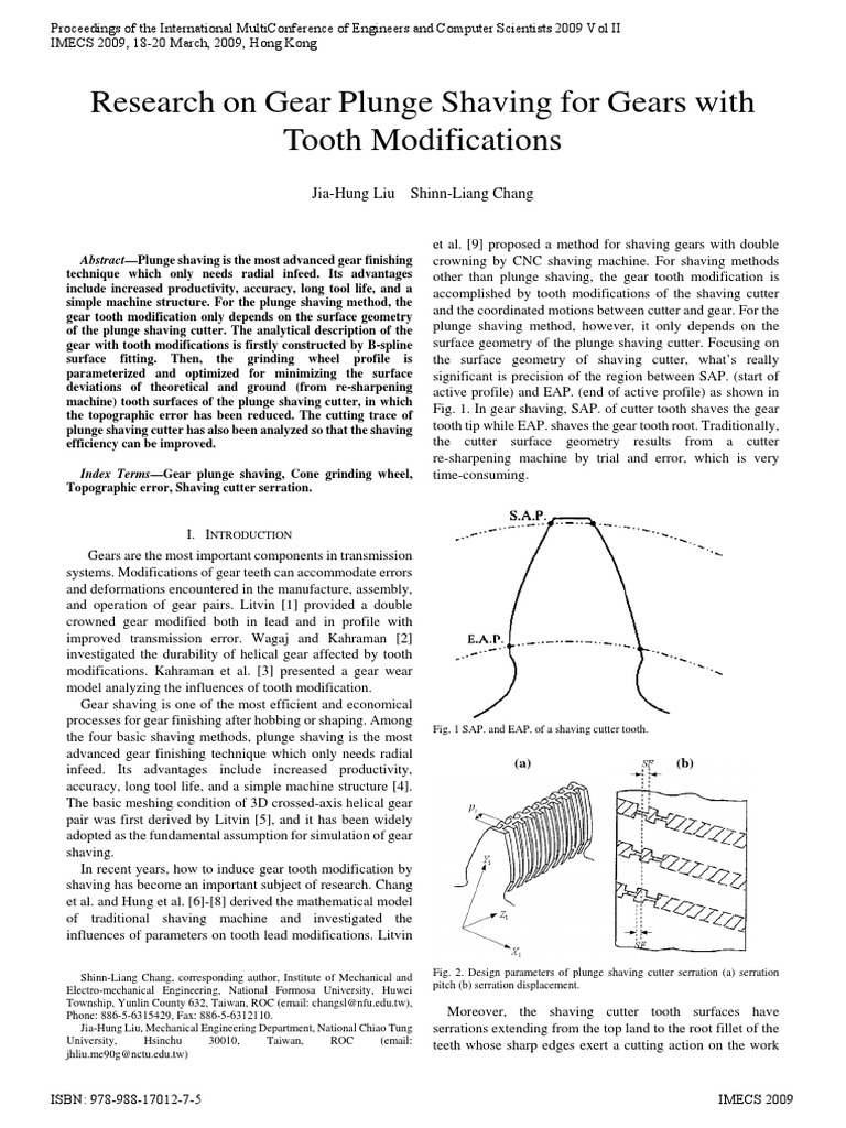 Gear Shaving PDF Gear Angle
